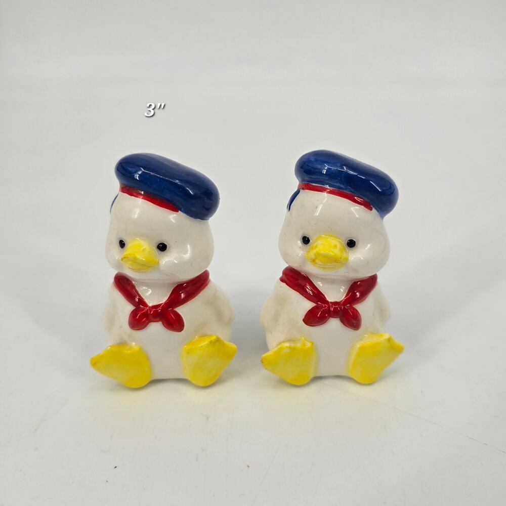 Vintage Originals by Erika Duck Figurines Japan Ceramic Mid-Century Kitsch Pair